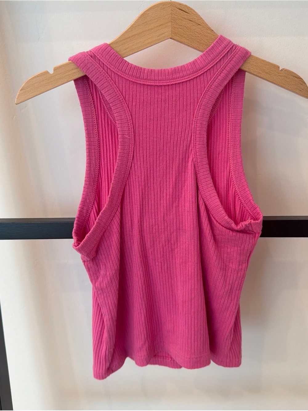 art class Hot Pink Ribbed Tank Top - Picture 4 of 4